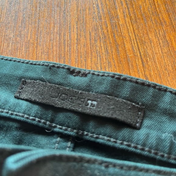 Joe’s size 34 The Callie high rise cropped boot in dark greeN - Picture 5 of 6